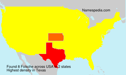 Surname Folsche in USA Surname Folsche in USA