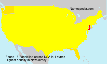 Surname Foncellino in USA Surname Foncellino in USA
