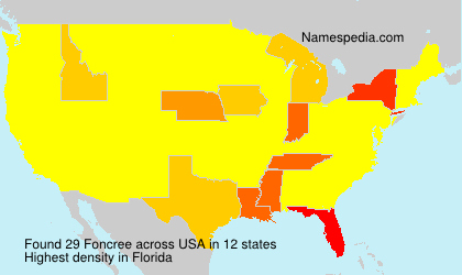 Surname Foncree in USA Surname Foncree in USA