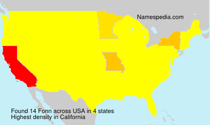 Surname Fonn in USA Surname Fonn in USA