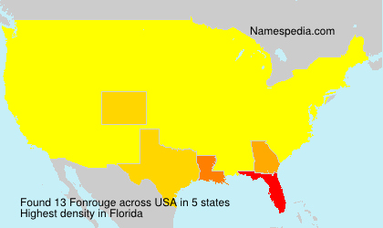 Surname Fonrouge in USA Surname Fonrouge in USA
