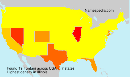 Surname Fontani in USA Surname Fontani in USA