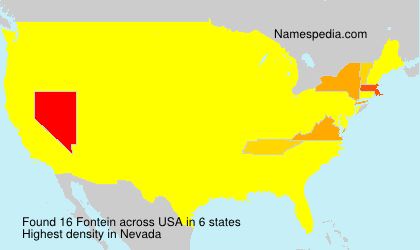 Surname Fontein in USA Surname Fontein in USA