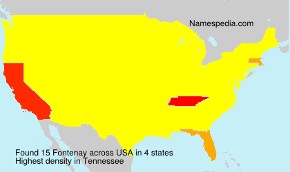 Surname Fontenay in USA Surname Fontenay in USA
