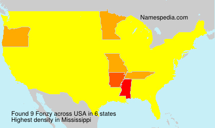 Surname Fonzy in USA Surname Fonzy in USA