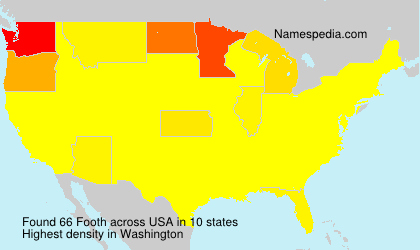 Surname Footh in USA Surname Footh in USA