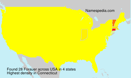 Surname Forauer in USA Surname Forauer in USA