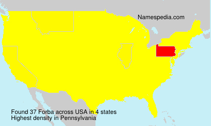 Surname Forba in USA Surname Forba in USA
