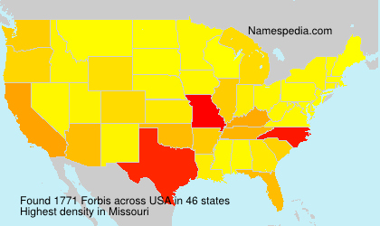 Surname Forbis in USA Surname Forbis in USA