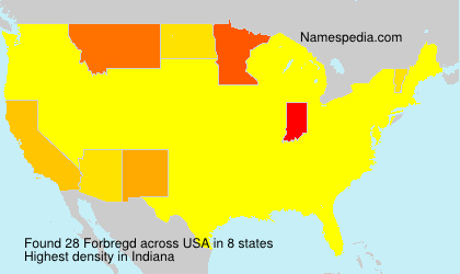 Surname Forbregd in USA