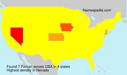 Surname Forcan in USA Surname Forcan in USA
