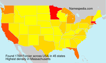 Surname Forcier in USA Surname Forcier in USA