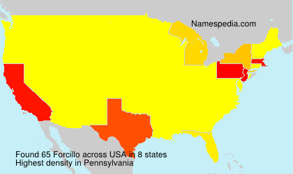 Surname Forcillo in USA Surname Forcillo in USA