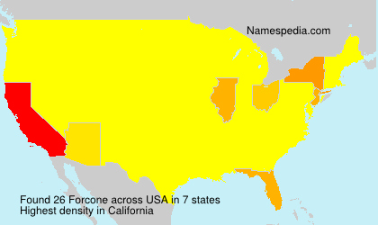 Surname Forcone in USA