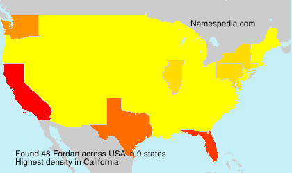 Surname Fordan in USA Surname Fordan in USA