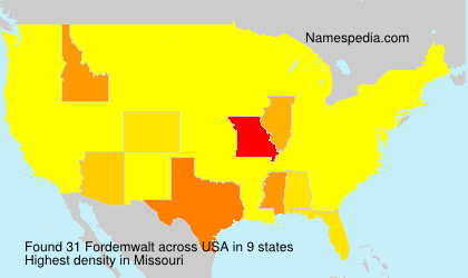 Surname Fordemwalt in USA Surname Fordemwalt in USA