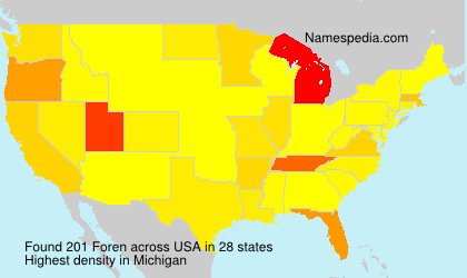 Surname Foren in USA Surname Foren in USA