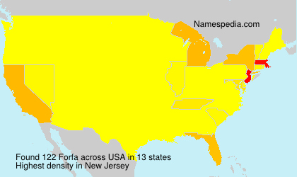 Surname Forfa in USA Surname Forfa in USA