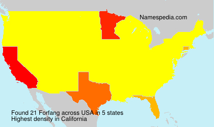 Surname Forfang in USA Surname Forfang in USA