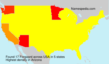 Surname Forgaard in USA Surname Forgaard in USA