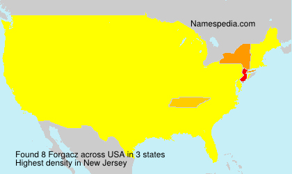 Surname Forgacz in USA Surname Forgacz in USA