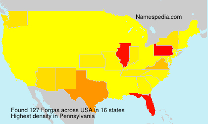 Surname Forgas in USA Surname Forgas in USA