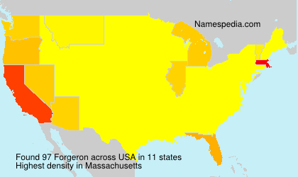 Surname Forgeron in USA Surname Forgeron in USA