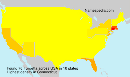 Surname Forgetta in USA Surname Forgetta in USA