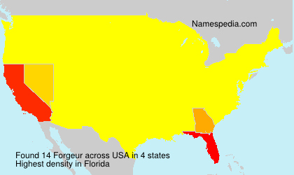Surname Forgeur in USA Surname Forgeur in USA