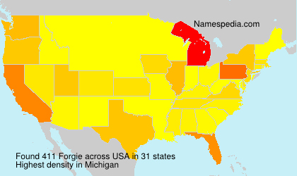 Surname Forgie in USA Surname Forgie in USA