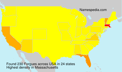 Surname Forgues in USA Surname Forgues in USA