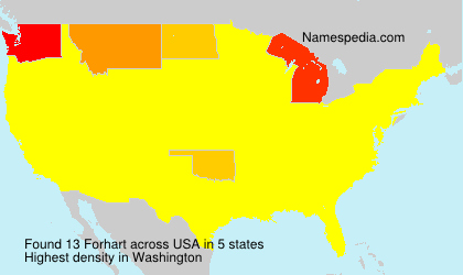 Surname Forhart in USA Surname Forhart in USA