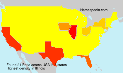 Surname Foria in USA Surname Foria in USA