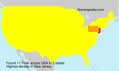 Surname Forik in USA Surname Forik in USA