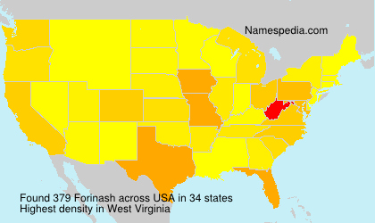 Surname Forinash in USA Surname Forinash in USA