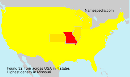 Surname Forir in USA Surname Forir in USA