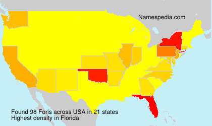 Surname Foris in USA Surname Foris in USA