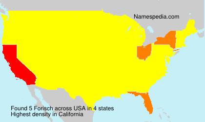 Surname Forisch in USA Surname Forisch in USA