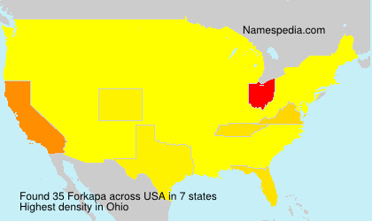 Surname Forkapa in USA