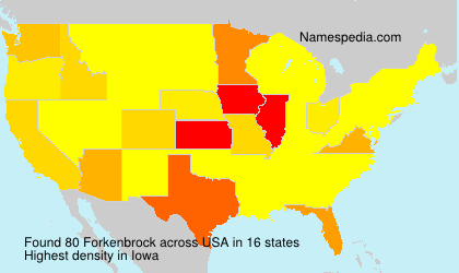 Surname Forkenbrock in USA Surname Forkenbrock in USA