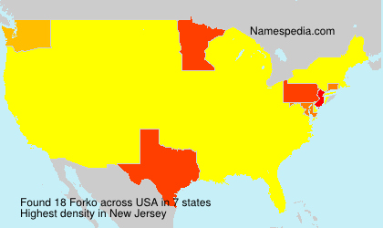Surname Forko in USA Surname Forko in USA