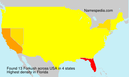 Surname Forkush in USA Surname Forkush in USA