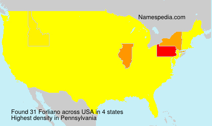 Surname Forliano in USA Surname Forliano in USA