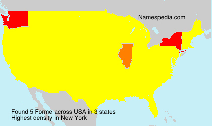 Surname Forme in USA Surname Forme in USA