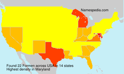 Surname Formen in USA Surname Formen in USA