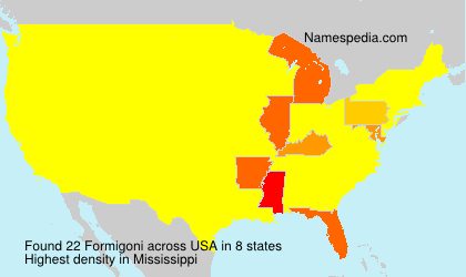 Surname Formigoni in USA Surname Formigoni in USA