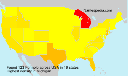 Surname Formolo in USA Surname Formolo in USA