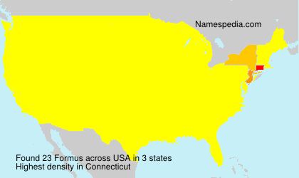 Surname Formus in USA Surname Formus in USA
