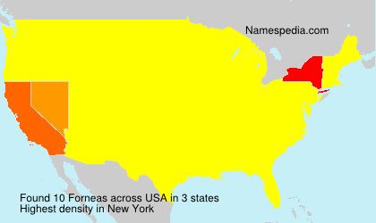 Surname Forneas in USA