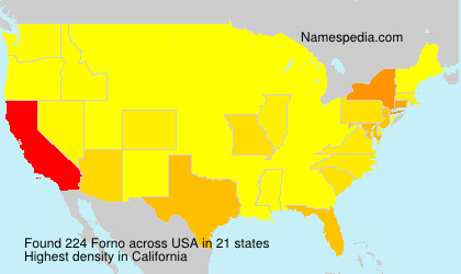 Surname Forno in USA Surname Forno in USA